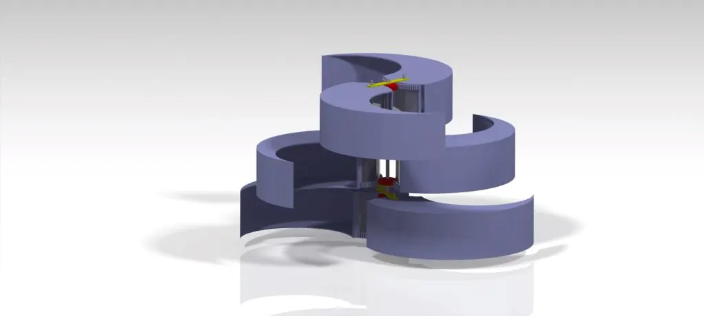 3D model of harmony wind turbine