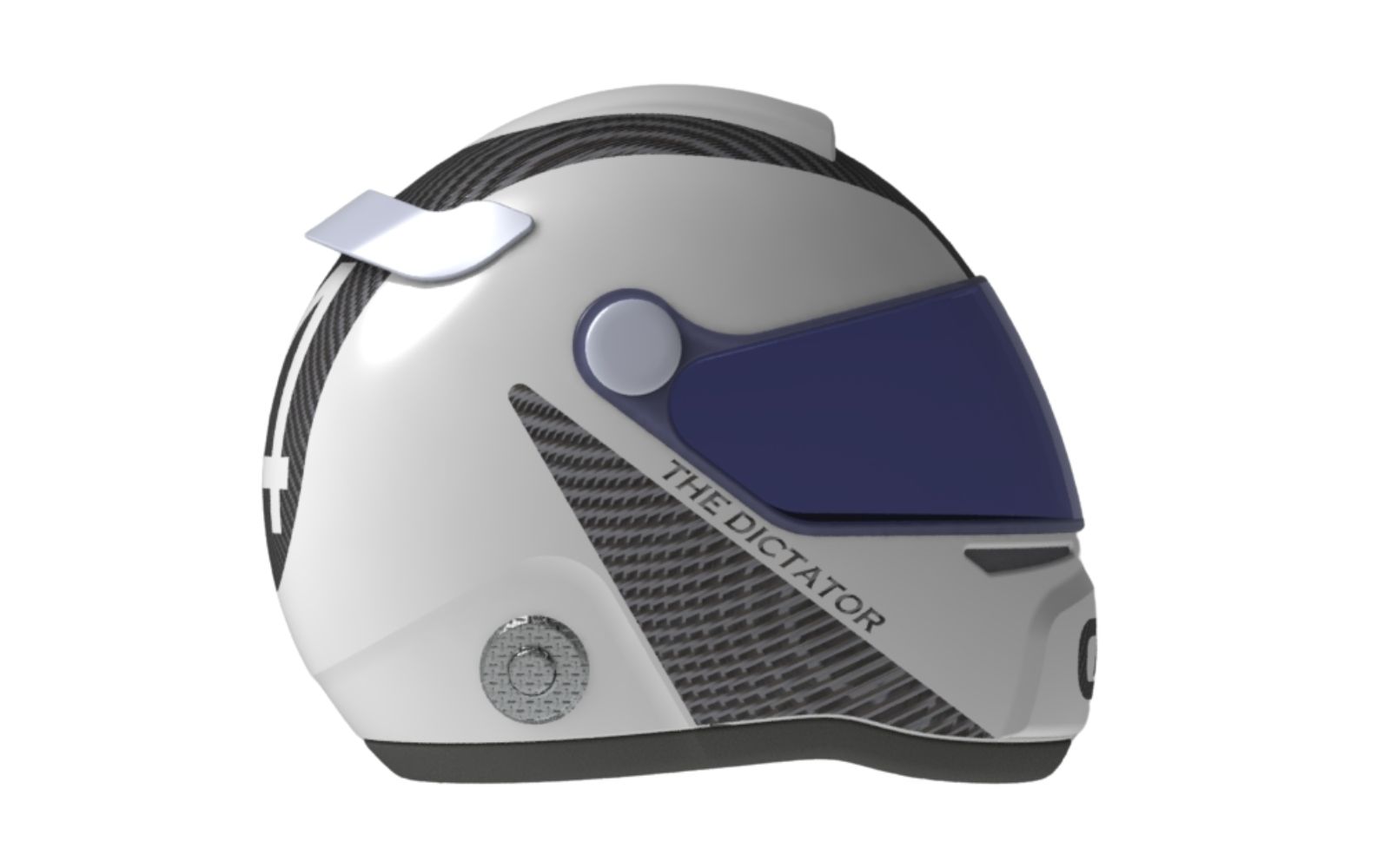 Racing helmet CAD render